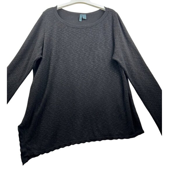 Anthropologie Left Of Center Blk Asymmetrical Avant-Garde Inspired Hem - Picture 2 of 6